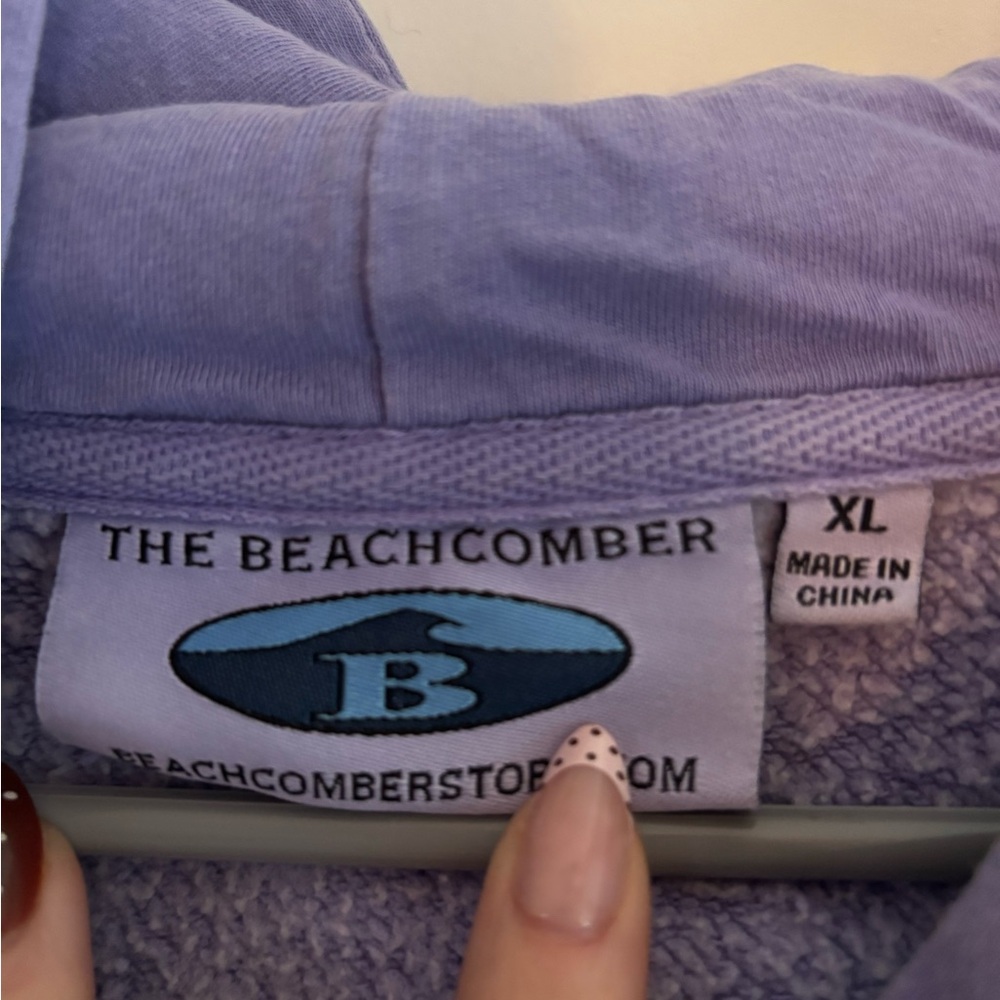 The Beachcomber Women's Purple Hoodie - Picture 2 of 2